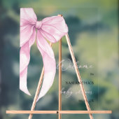 Accueil Baby shower rose moderne (Neutre)