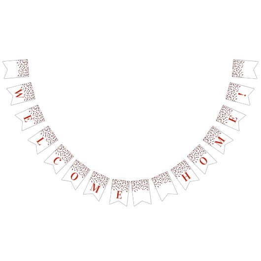 Accueil Bienvenue Bannière Rouge Noir Confetti (Tout)