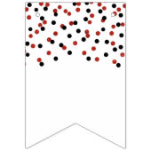 Accueil Bienvenue Bannière Rouge Noir Confetti (Premier drapeau)