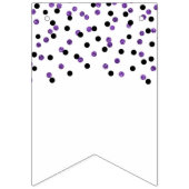 Accueil Bienvenue Bannière violet noir Confetti (Premier drapeau)
