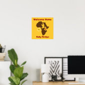 Accueil Bienvenue Poster - Éthiopie (Bureau à domicile)