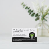 Accueil Blanchisserie Cartes de visite de ramassag (Debout devant)