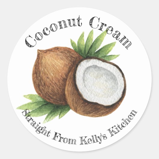 Accueil Canning Business Coconut Cream Étiquette a (Devant)