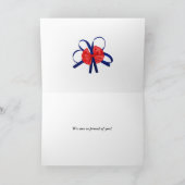 Accueil carte avec Union Jack (Intérieur)