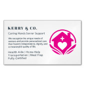 Accueil Carte de visite d'aide - Professionnels et (devant)