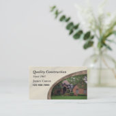 Accueil Carte de visite de rappel ou de constructi (Debout devant)