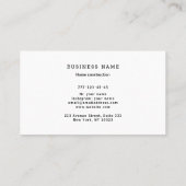 Accueil carte de visite en bois de charpentier (Dos)