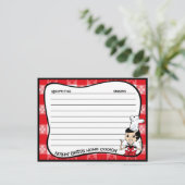 Accueil Cartes de recettes de cuisine (Debout devant)