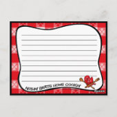 Accueil Cartes de recettes de cuisine (Dos)