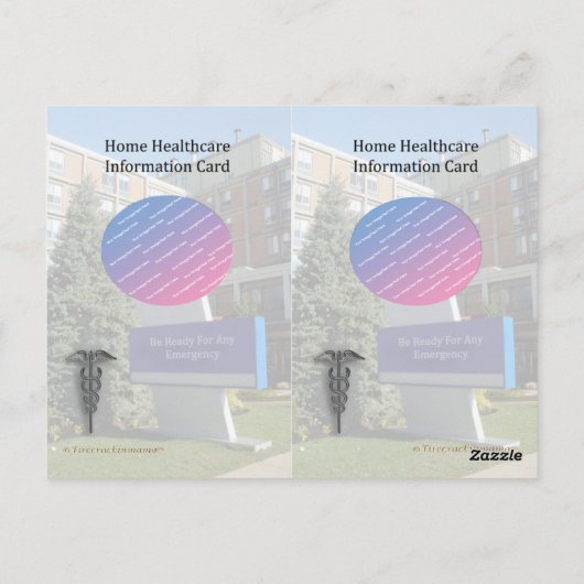 Accueil Cartes d'information d'identification pour (Dos)