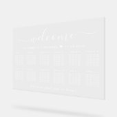 Accueil Chic Blanc 12 Table Mariage Places (Angle)