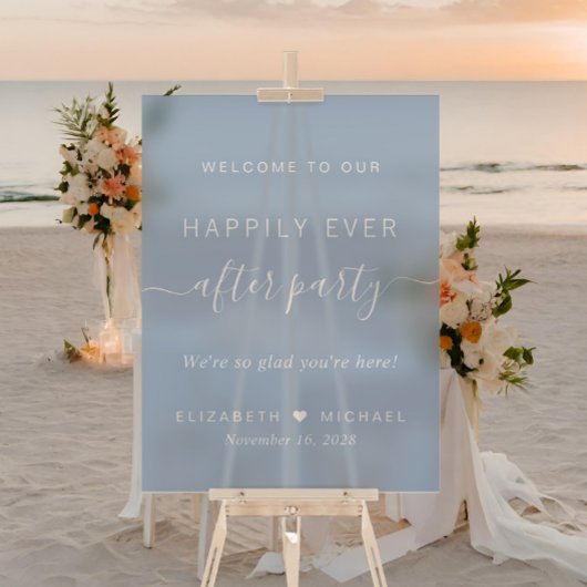Accueil Chic Dusty Blue Wedding