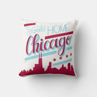 accueil chicago coussin coque, décoration d'oreill