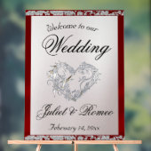 Accueil Coeur, Ruban Rouge & Étincelle (Neutre)