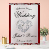 Accueil Coeur, Ruban Rouge & Étincelle (Mariage)