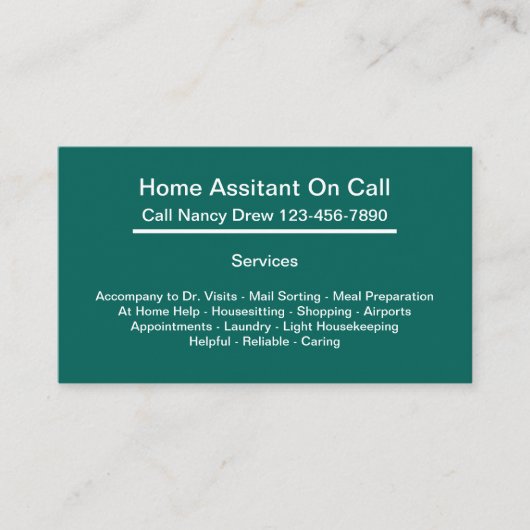 Accueil Compagnon Cartes de visite (Devant)