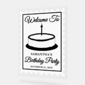 Accueil d'anniversaire du timbre d'après-scène Ret (Angle)