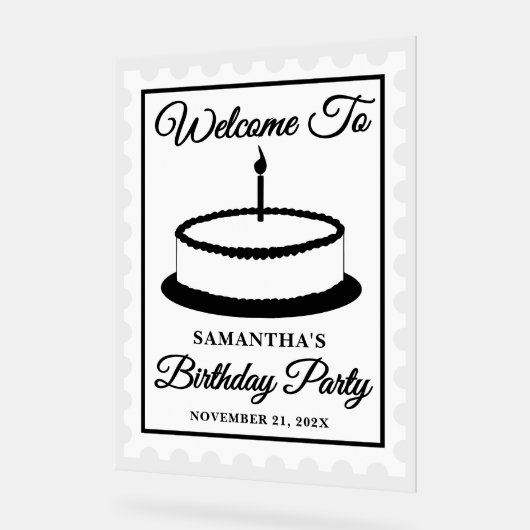 Accueil d'anniversaire du timbre d'après-scène Ret (Angle)