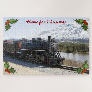 Accueil dans le train pour Noël Grand Puzzle