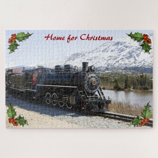 Accueil dans le train pour Noël Grand Puzzle (Horizontal)