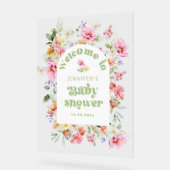 Accueil de Baby shower Arche de Fleur de Sauvage M (Angle)