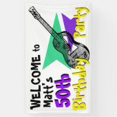 Accueil de guitare à la cinquantième bannière de (Vertical)