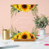 Accueil de la douche de mariée de tournesols et de (Mariage)