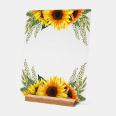 Accueil de la douche de mariée de tournesols et de (Angle)