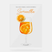 Accueil de la Fête de Mariage Aperol Spritz Minima (Recto)