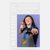 Accueil de la fête de retraite photo personnalisée (Recto)