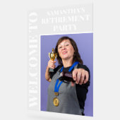 Accueil de la fête de retraite photo personnalisée (Angle)