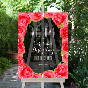 Accueil de la Fête des mariées de style Roses roug