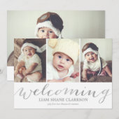 Accueil de la photo Silver 3 | Faire-part de naiss (Devant / Derrière)