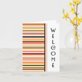 Accueil de l'employé orange sur la carte d'équipe (Fleur jaune)