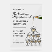 Accueil de mariage Whimsical Champagne (Recto)