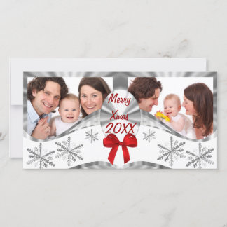 Accueil de Noël modèle photo famille