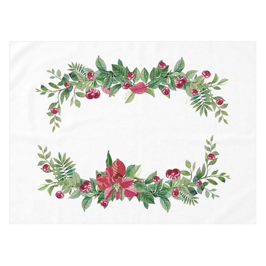 "Accueil de Noël" Nappe de Fêtes (Devant (Horizontal))