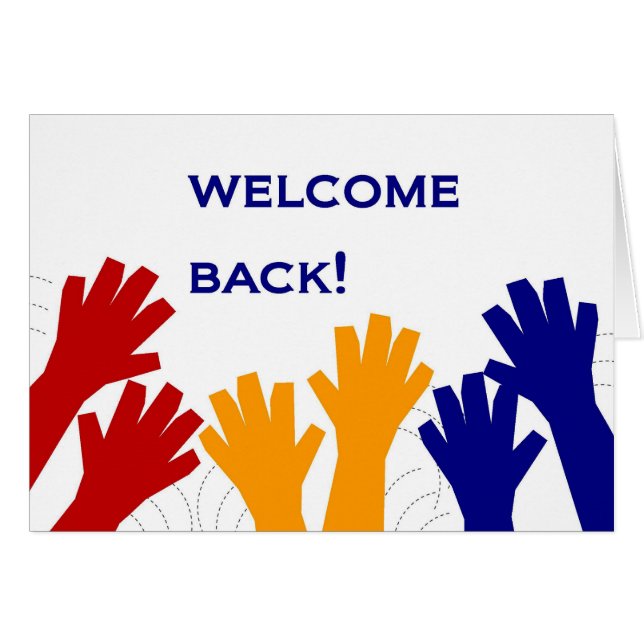 Accueil de retour ! (Devant horizontal)