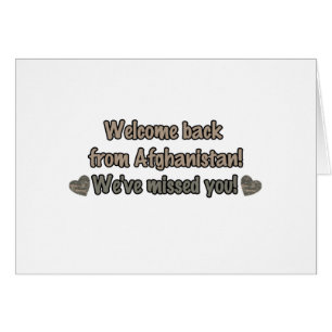 Accueil de retour d'Afghanistan