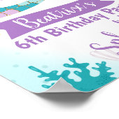 Accueil de sirène personnalisée Poster de fête d'a (Coin)