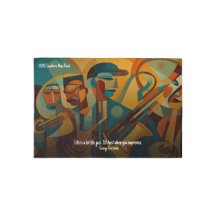 Accueil Décor Jazz Music Horns Entrée Tapis Bienve