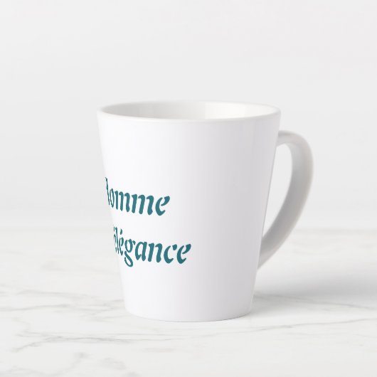 Accueil D'élégance Latte Mug (Angle droit)