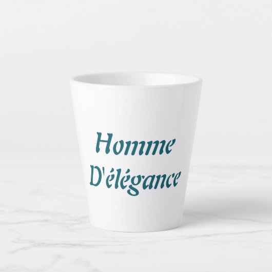 Accueil D'élégance Latte Mug (Devant)