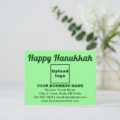 Accueil d'entreprise Hanoukka sur carte postale ve (Debout devant)