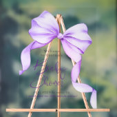 Accueil du Baby shower de ruban pourpre Bow (Neutre)