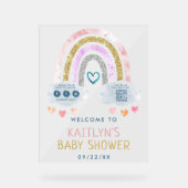 Accueil du Baby shower Little Rainbow (Recto)