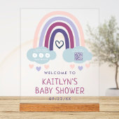 Accueil du Baby shower Little Rainbow