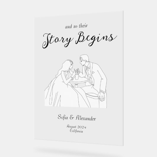 Accueil du Mariage d'art minimaliste classique (Angle)