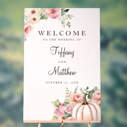 Accueil du Mariage de automne Blush (Neutre)