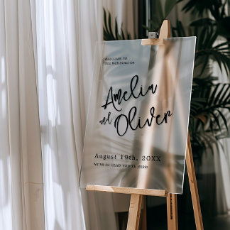 Accueil du Mariage de calligraphie minimaliste